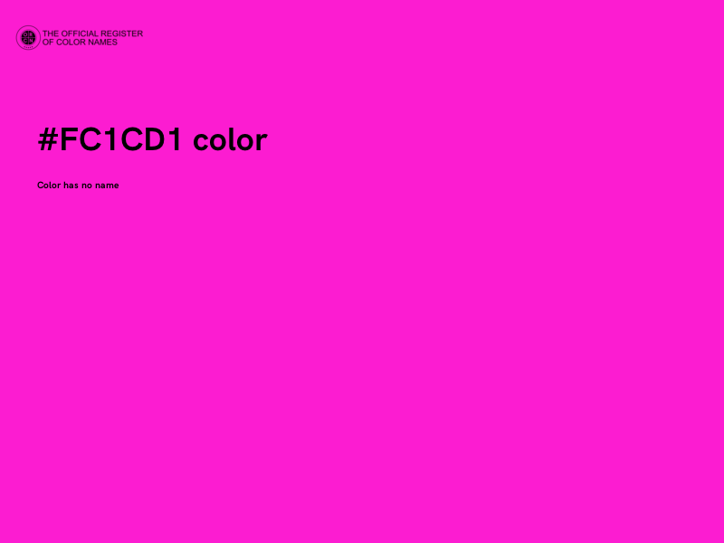 #FC1CD1 color image