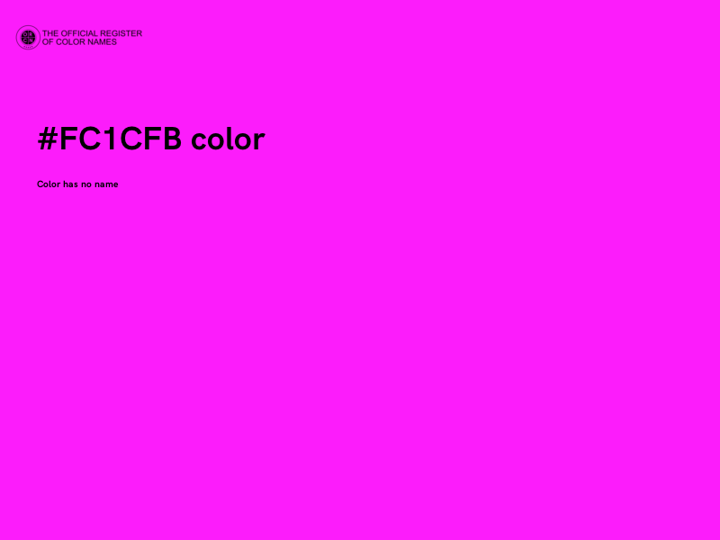 #FC1CFB color image