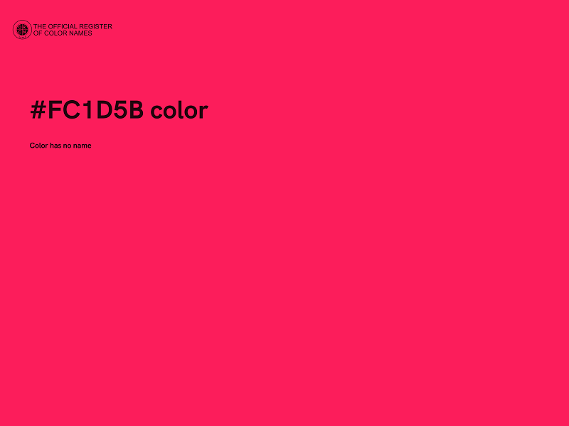 #FC1D5B color image