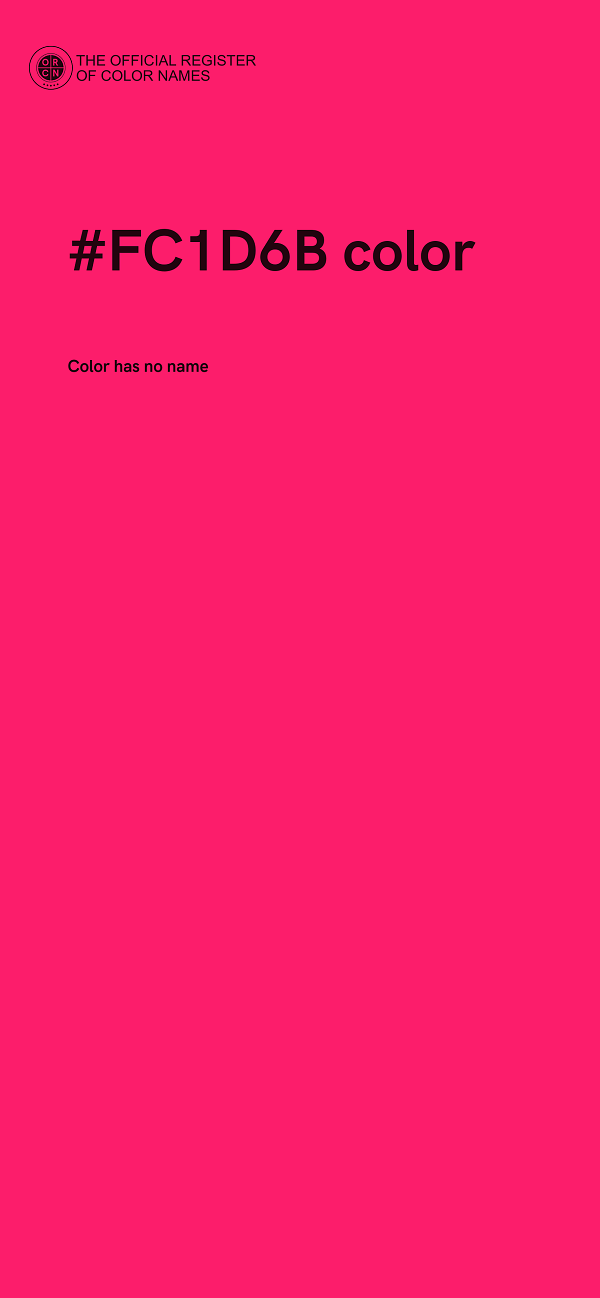 #FC1D6B color image