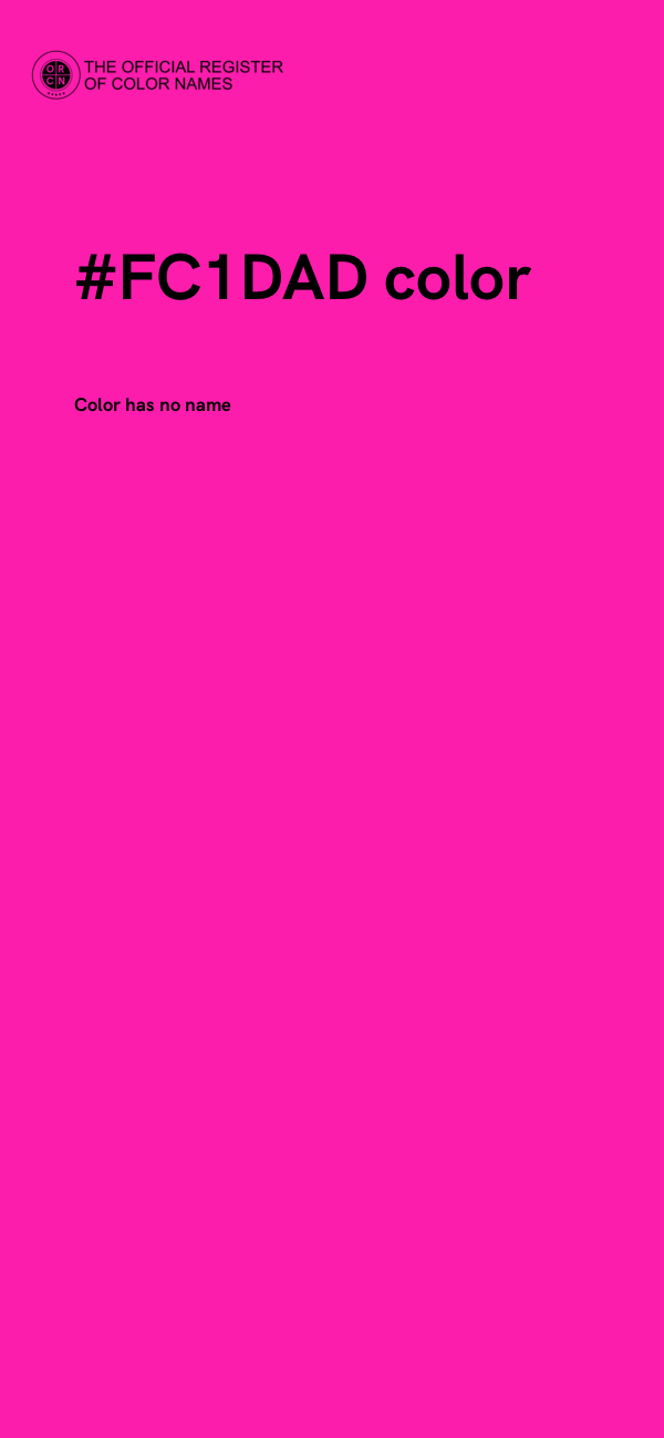 #FC1DAD color image