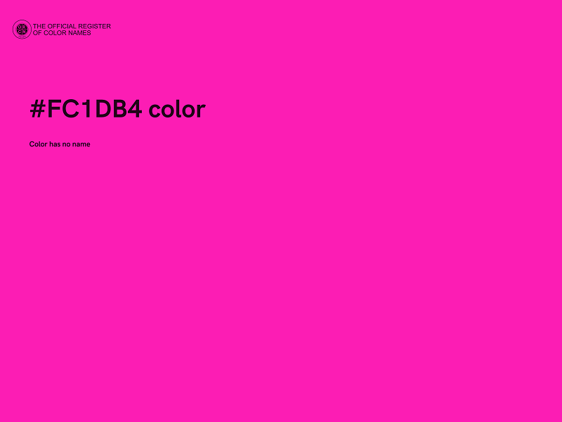 #FC1DB4 color image