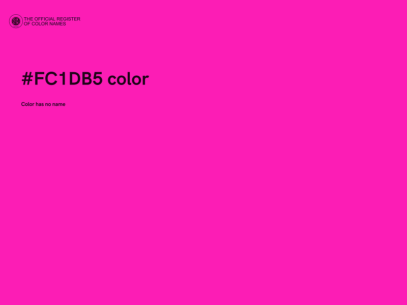 #FC1DB5 color image