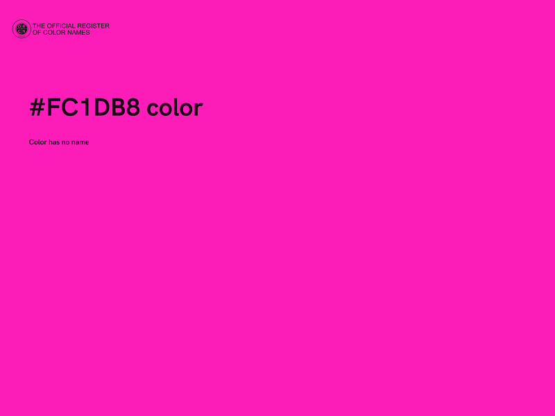 #FC1DB8 color image
