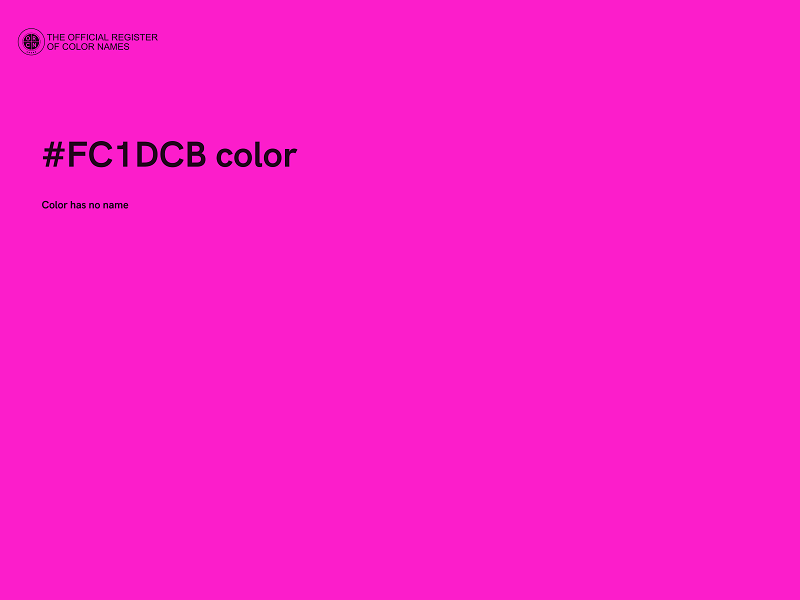 #FC1DCB color image