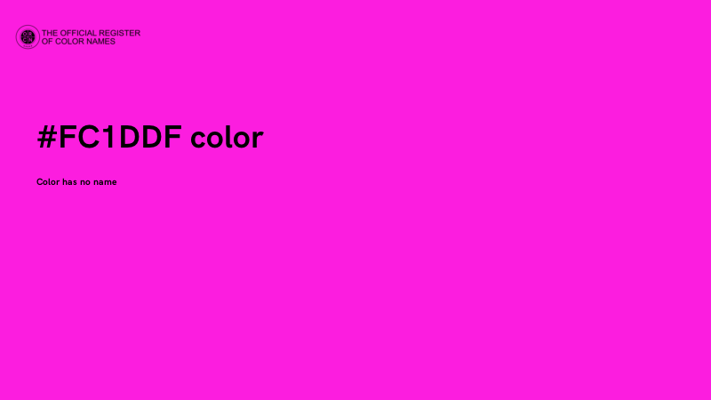 #FC1DDF color image