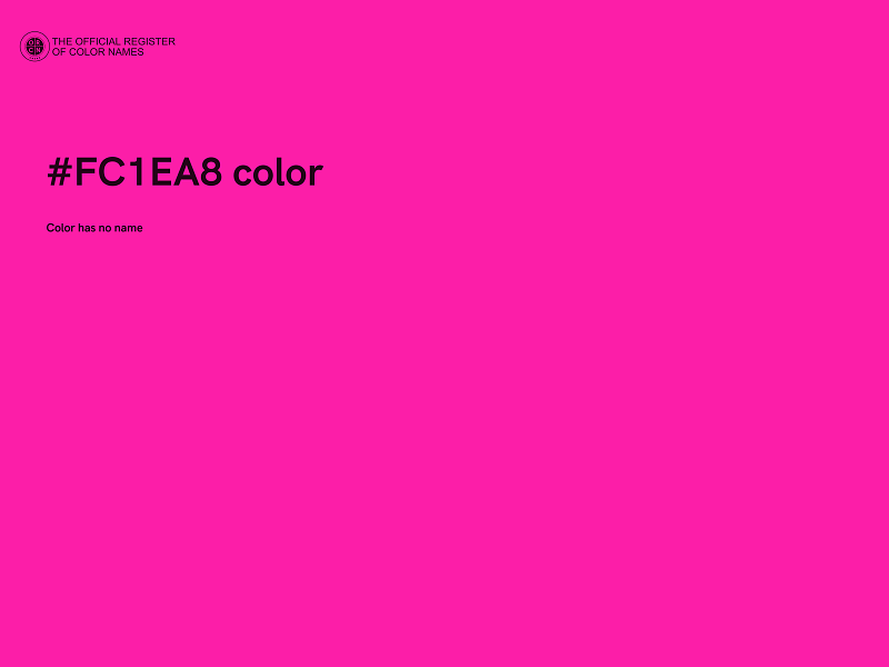 #FC1EA8 color image