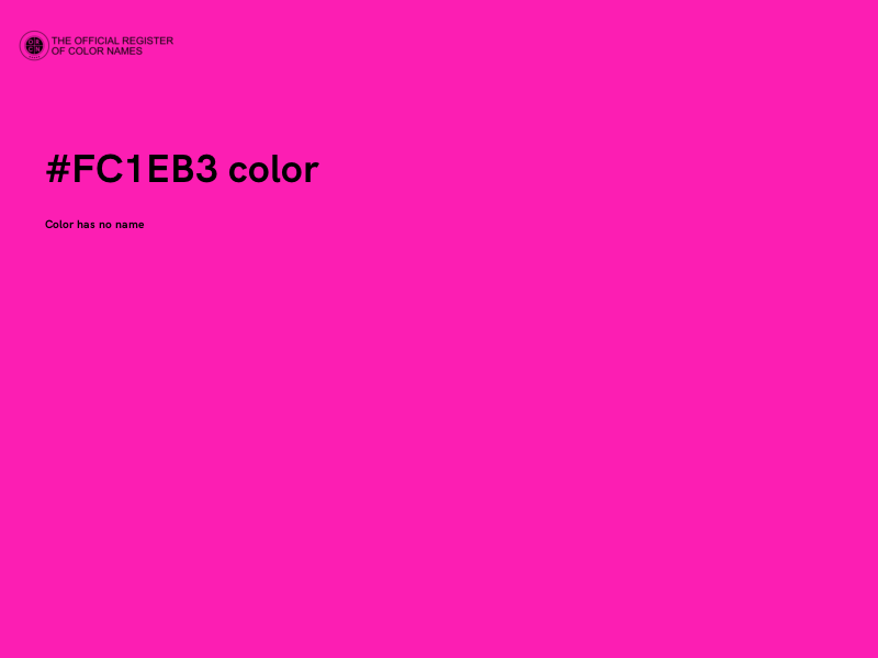 #FC1EB3 color image