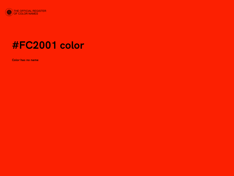 #FC2001 color image