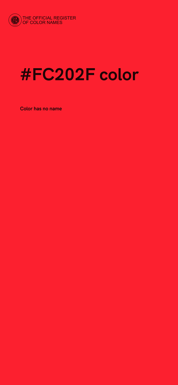 #FC202F color image