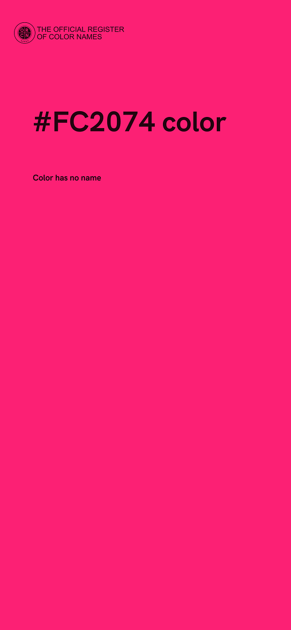 #FC2074 color image