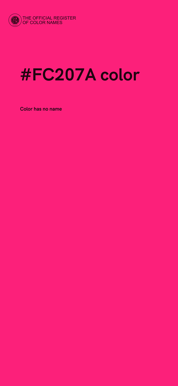 #FC207A color image