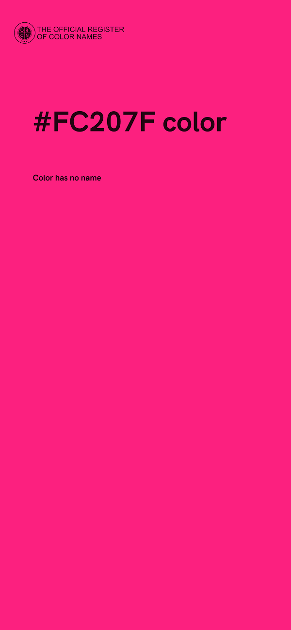 #FC207F color image