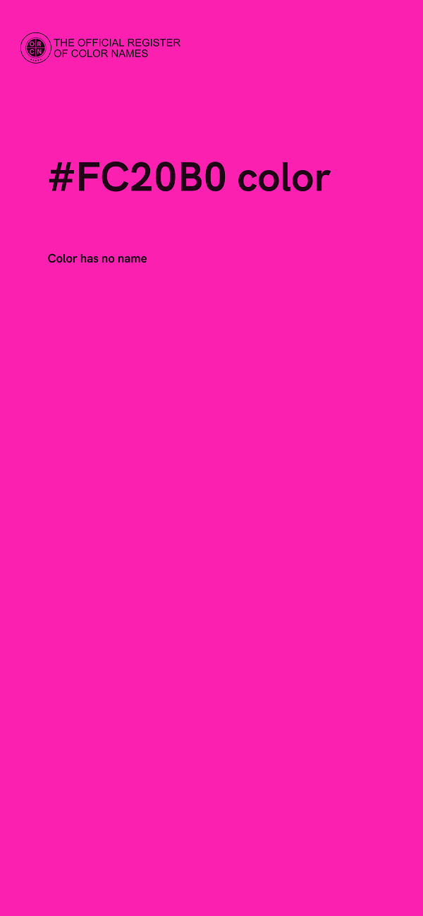 #FC20B0 color image