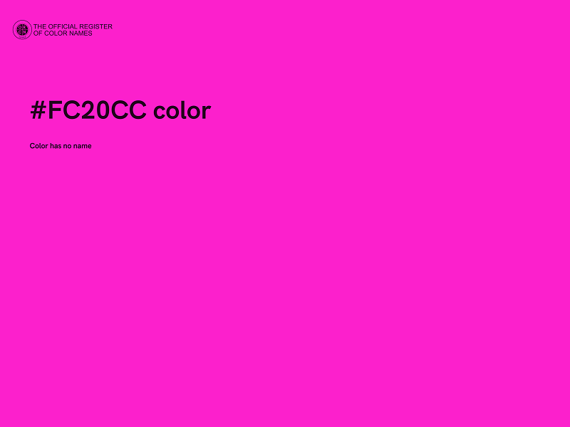 #FC20CC color image