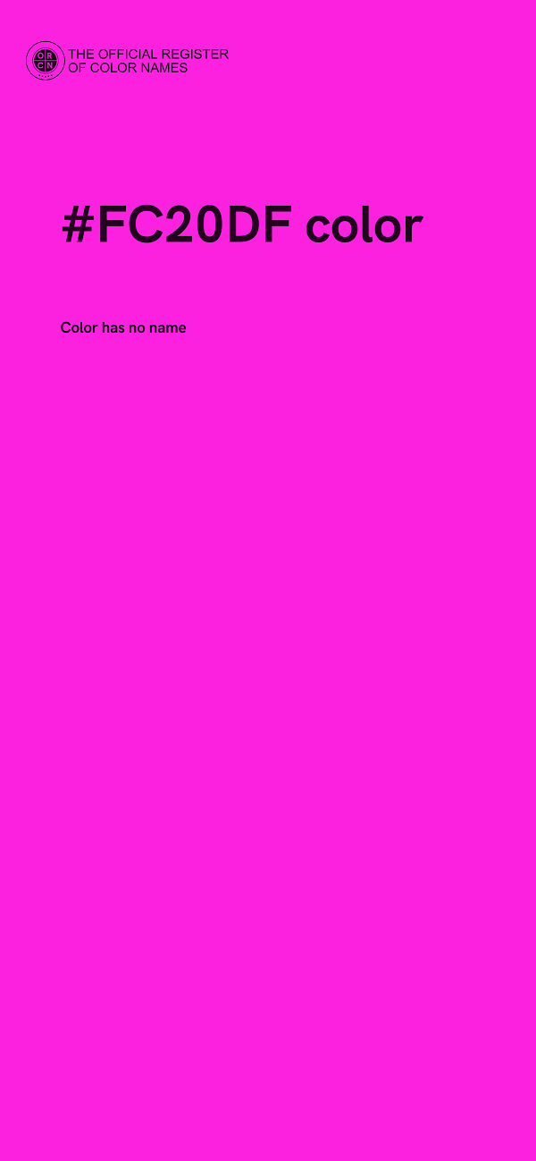 #FC20DF color image