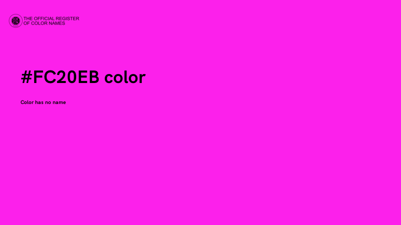 #FC20EB color image