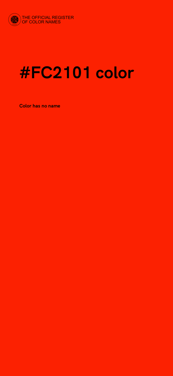 #FC2101 color image
