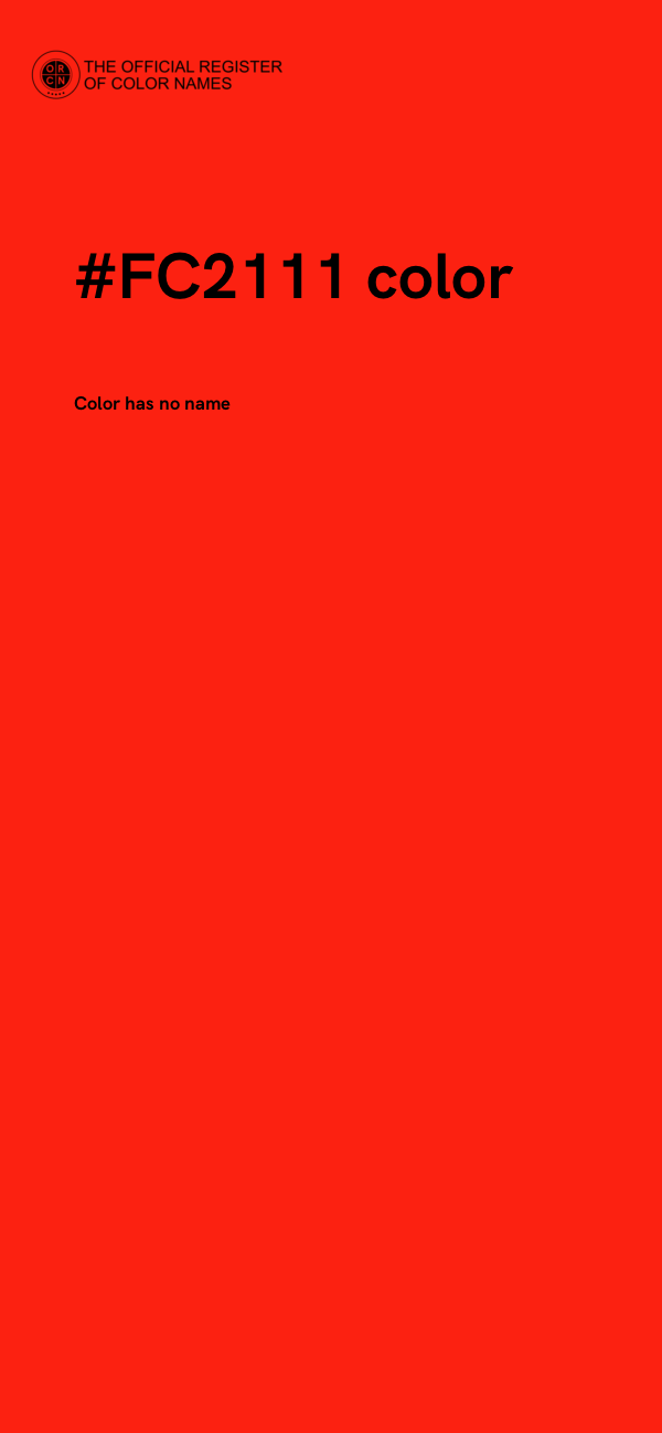#FC2111 color image