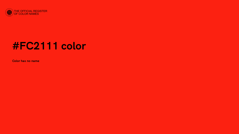 #FC2111 color image