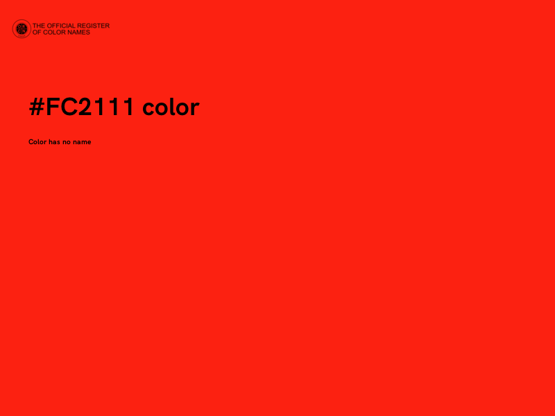 #FC2111 color image