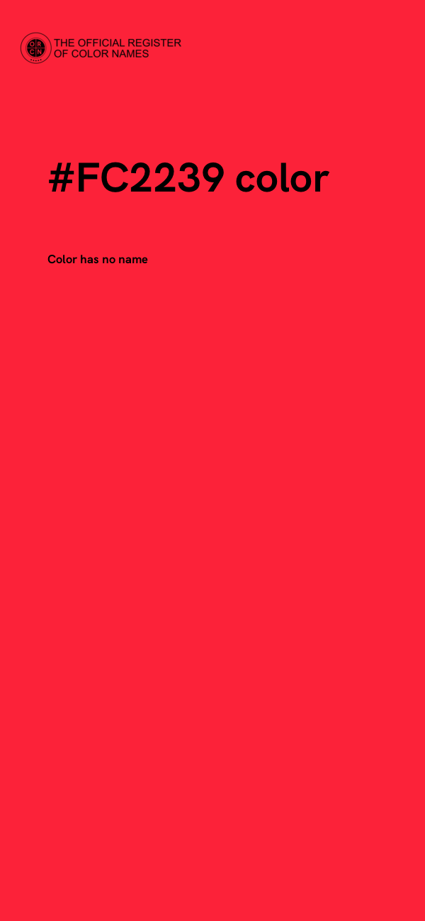 #FC2239 color image