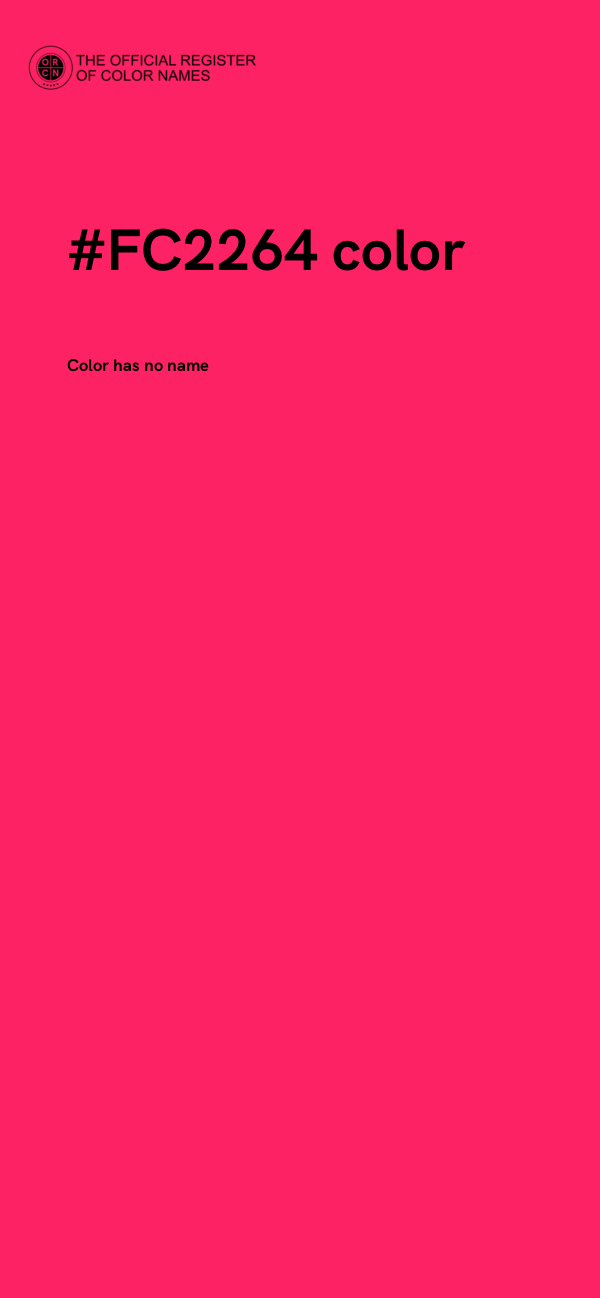 #FC2264 color image