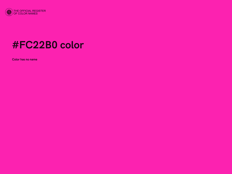 #FC22B0 color image
