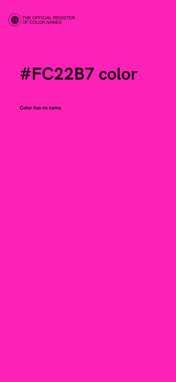 #FC22B7 color image