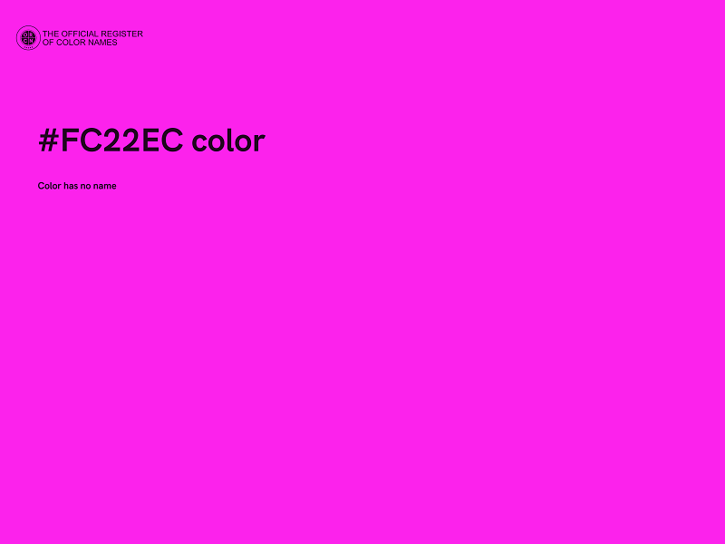 #FC22EC color image