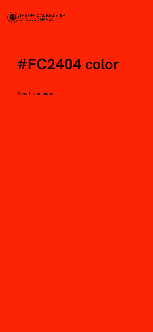 #FC2404 color image