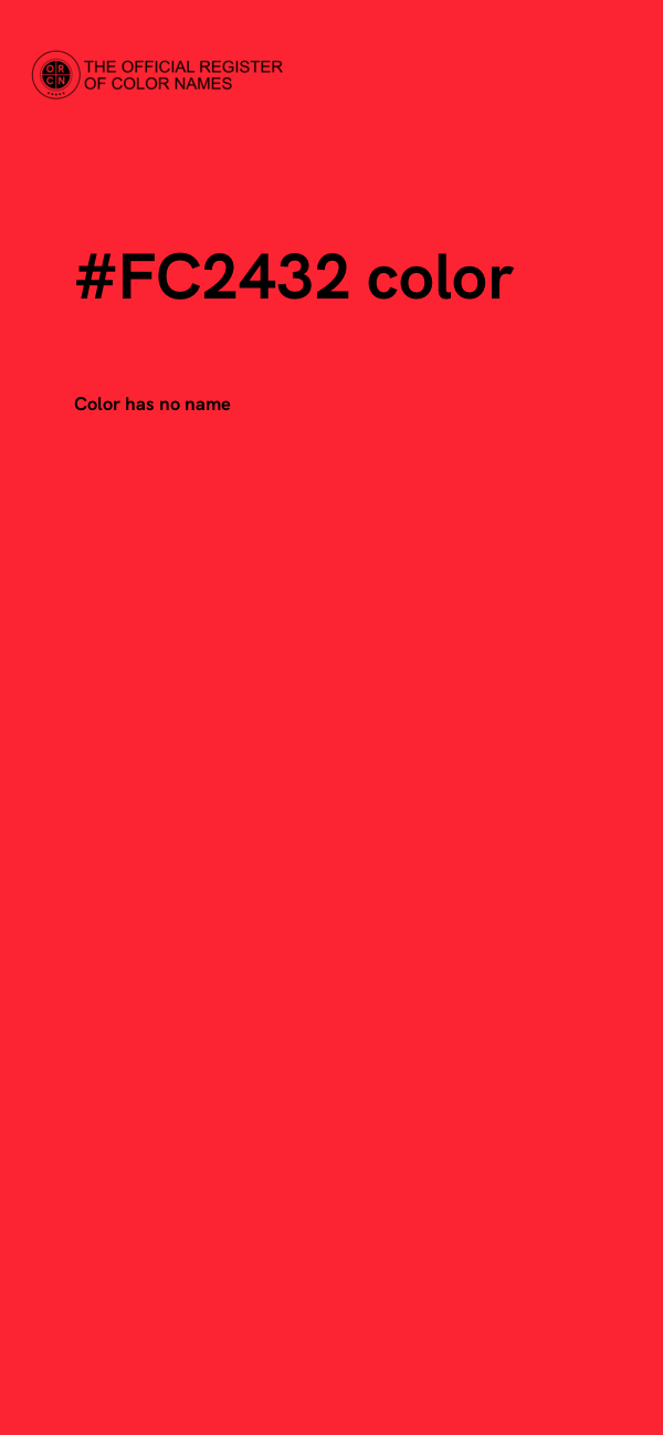 #FC2432 color image
