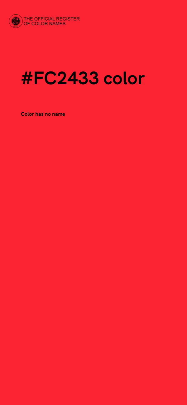 #FC2433 color image