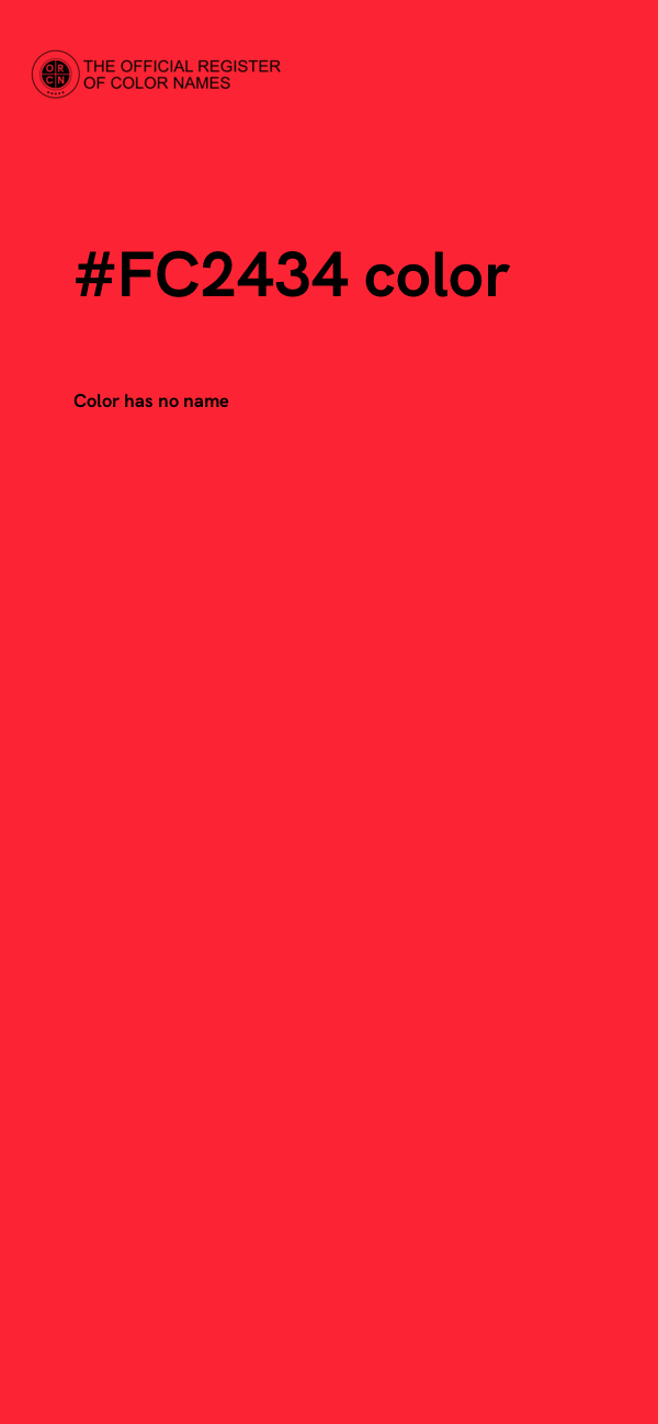 #FC2434 color image