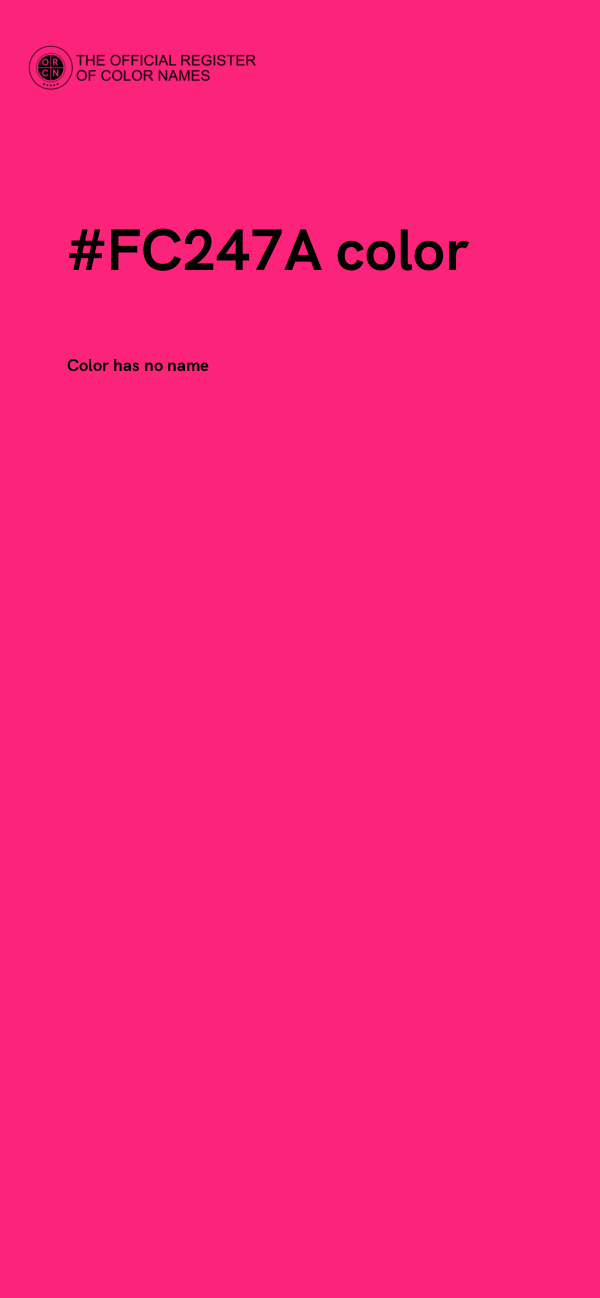 #FC247A color image