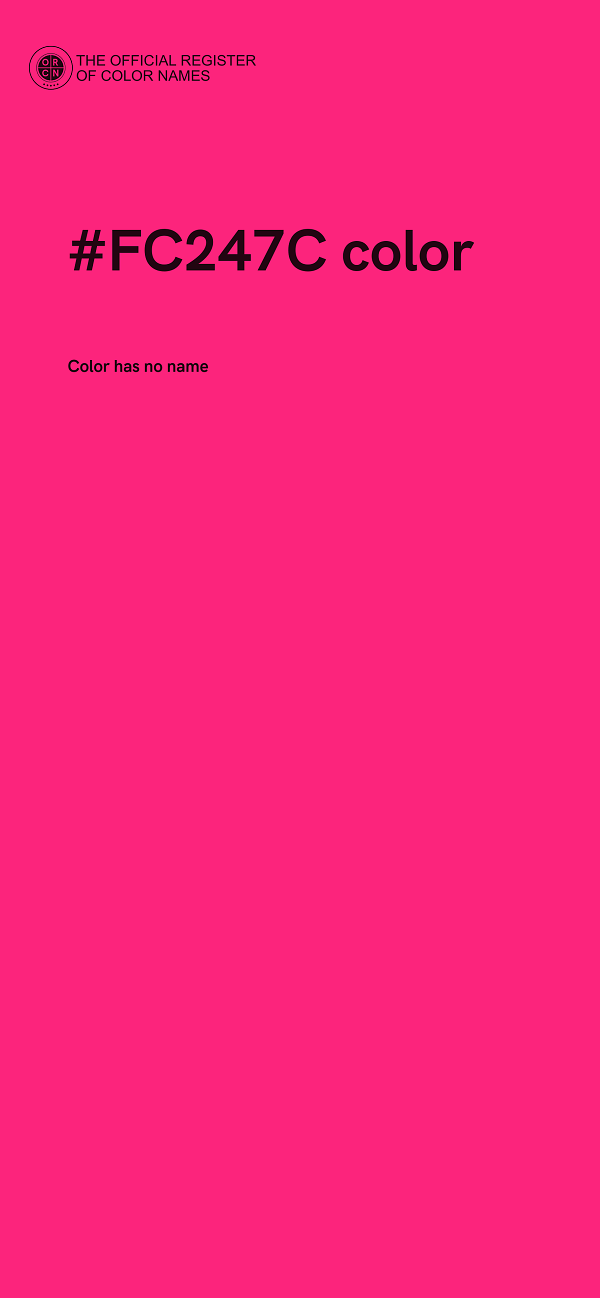 #FC247C color image