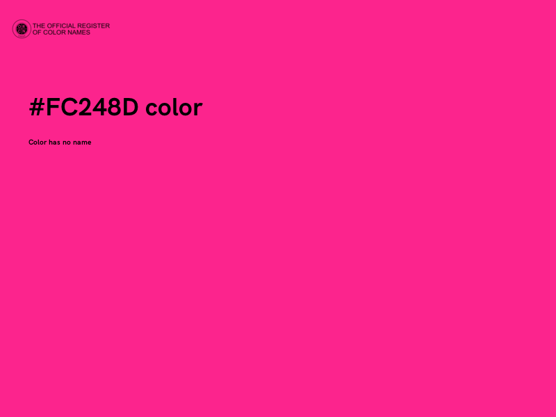 #FC248D color image