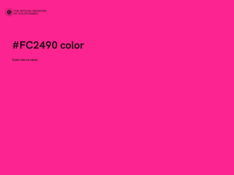 #FC2490 color image