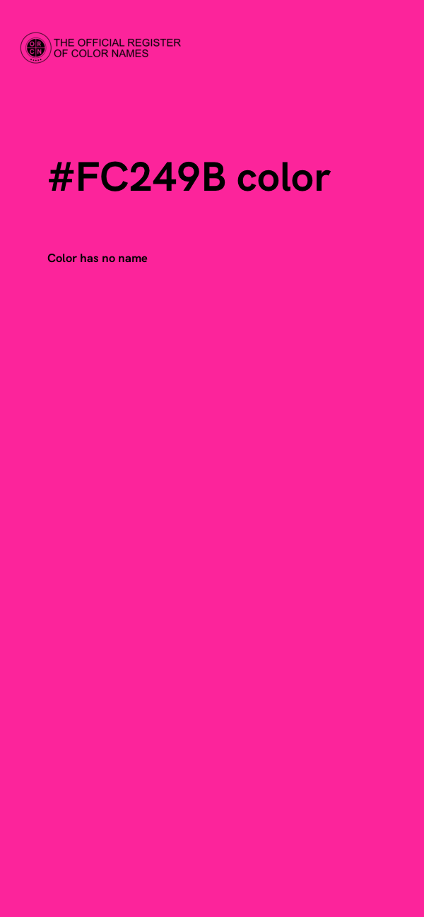 #FC249B color image