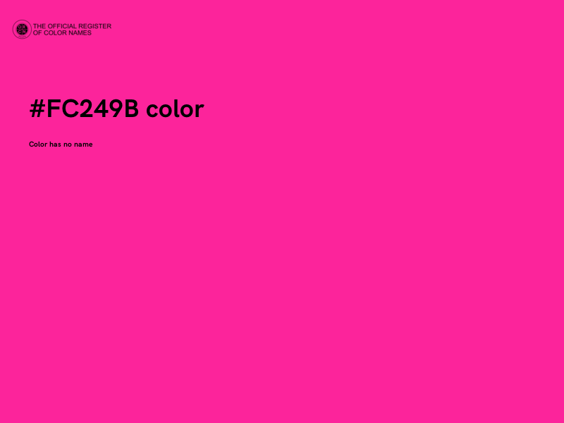 #FC249B color image