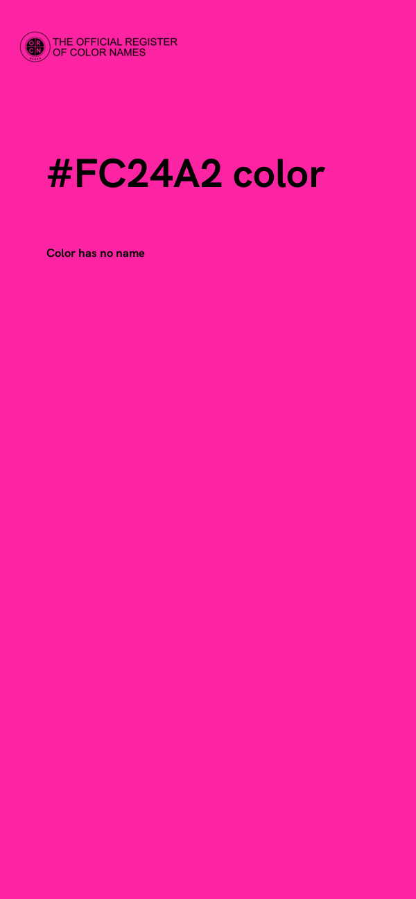 #FC24A2 color image