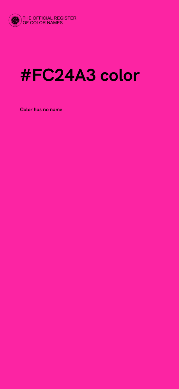 #FC24A3 color image