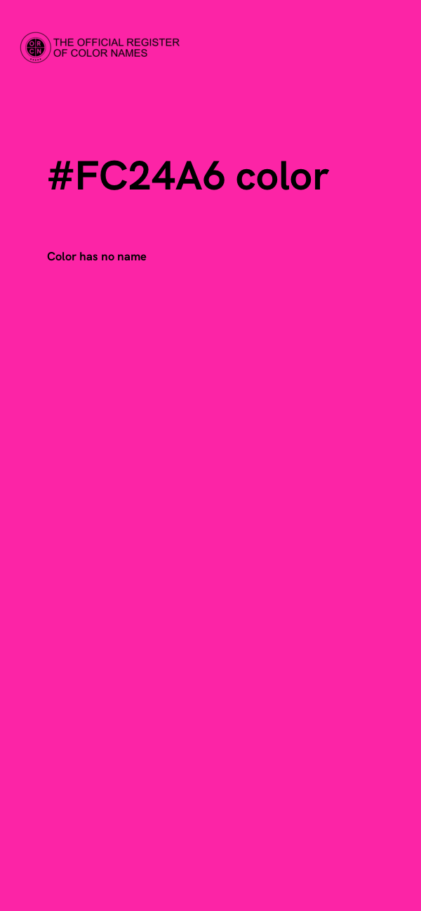 #FC24A6 color image