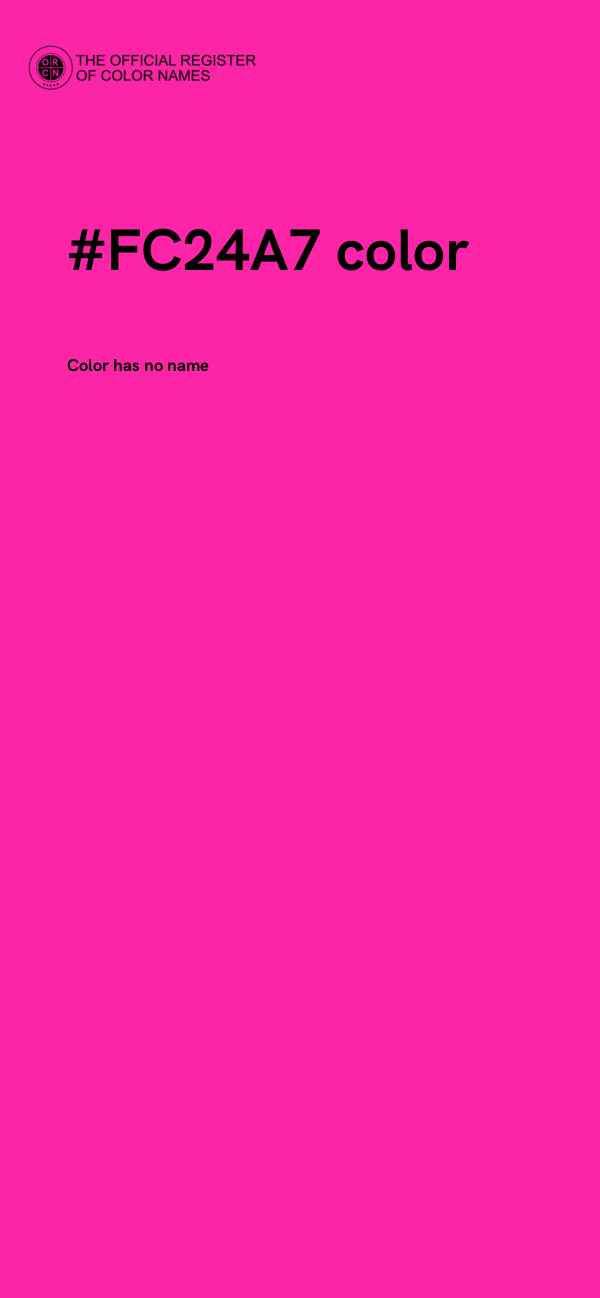 #FC24A7 color image