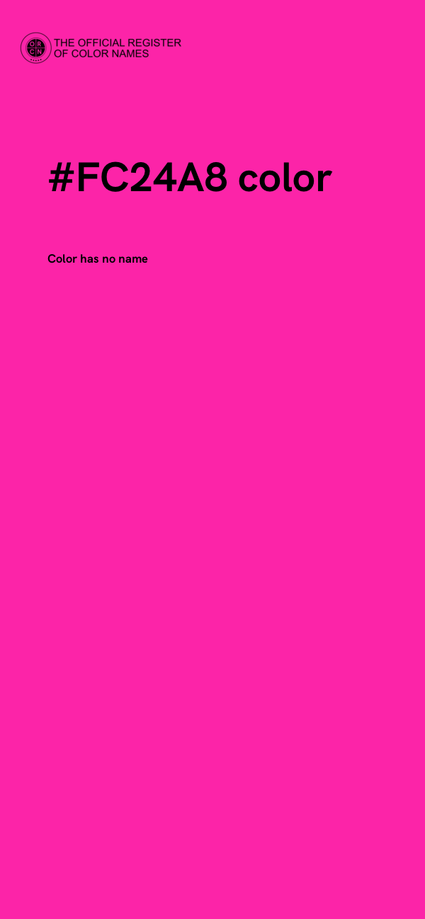 #FC24A8 color image