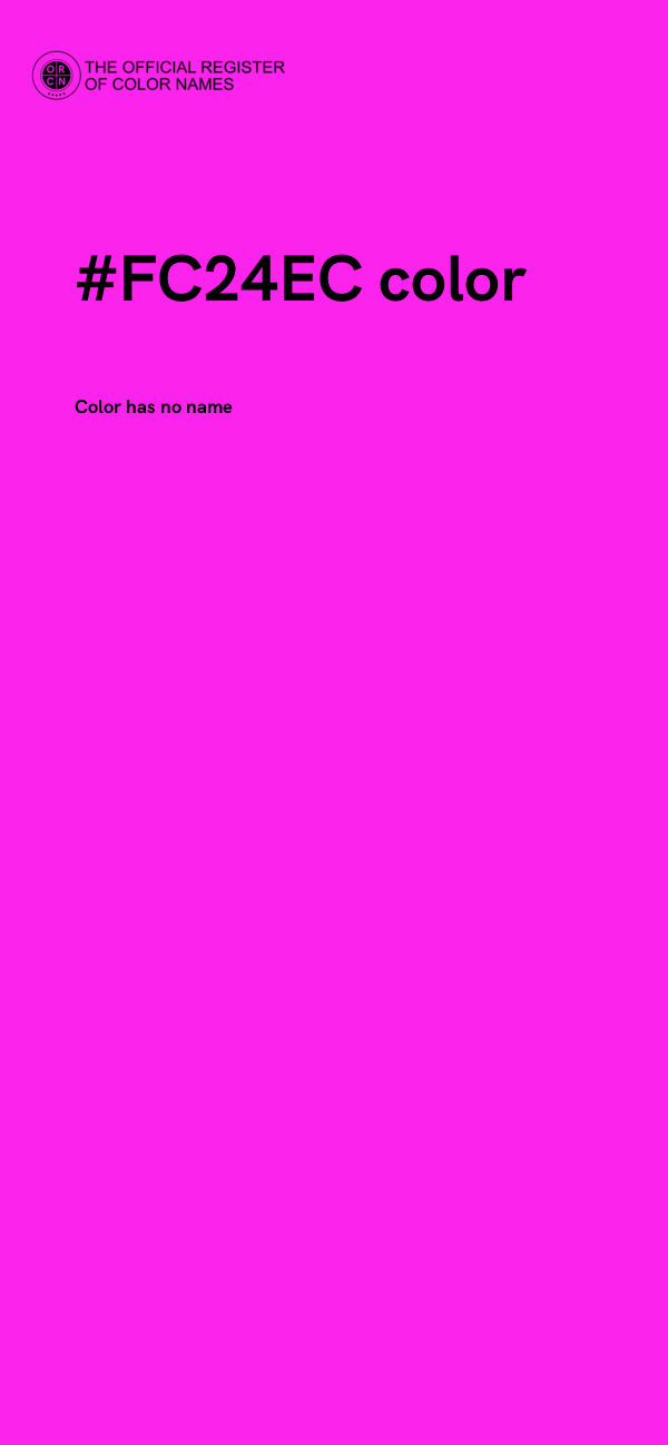 #FC24EC color image