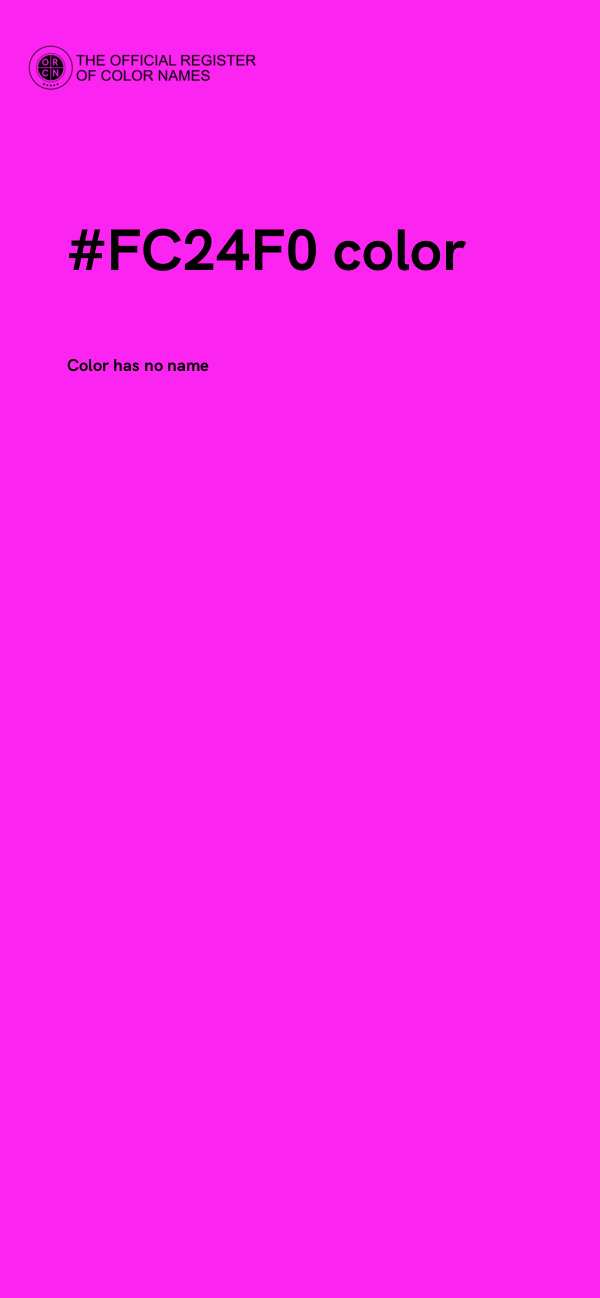 #FC24F0 color image