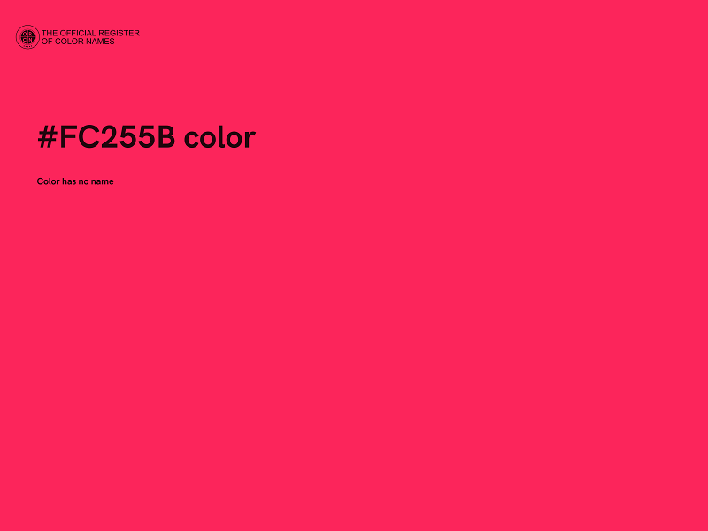 #FC255B color image