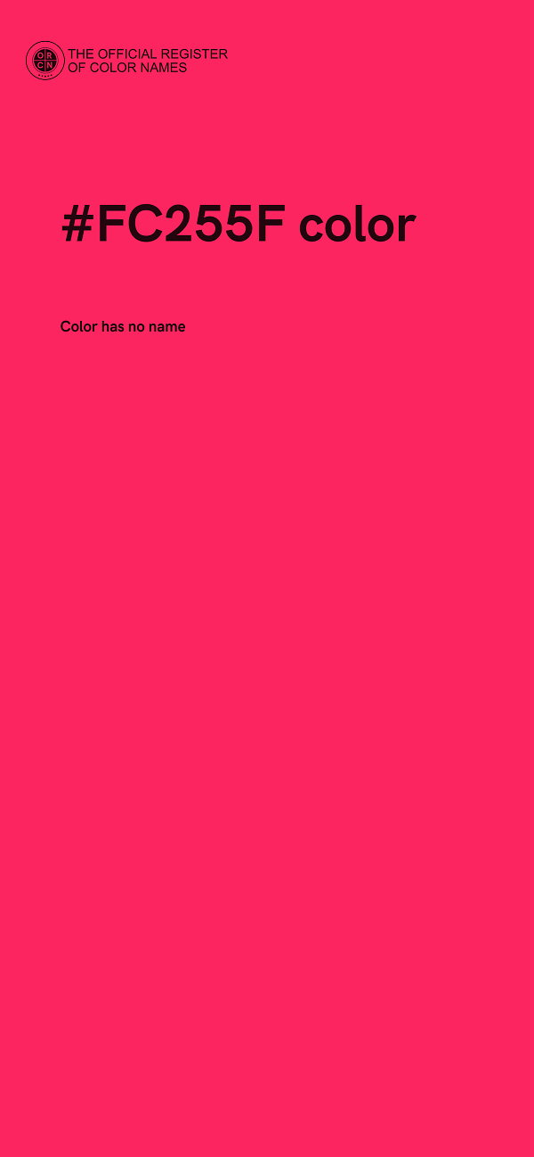 #FC255F color image