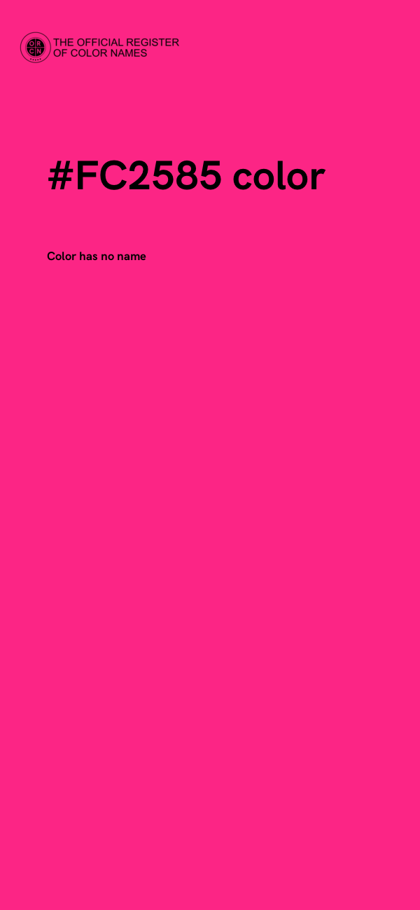 #FC2585 color image